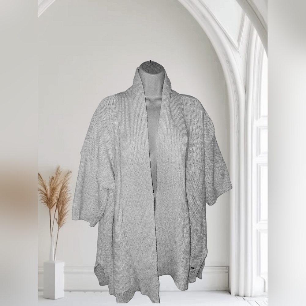 Tommy Hilfiger Women's CREAM &  WHITE Open-Front Cardigan Size M/L NWT